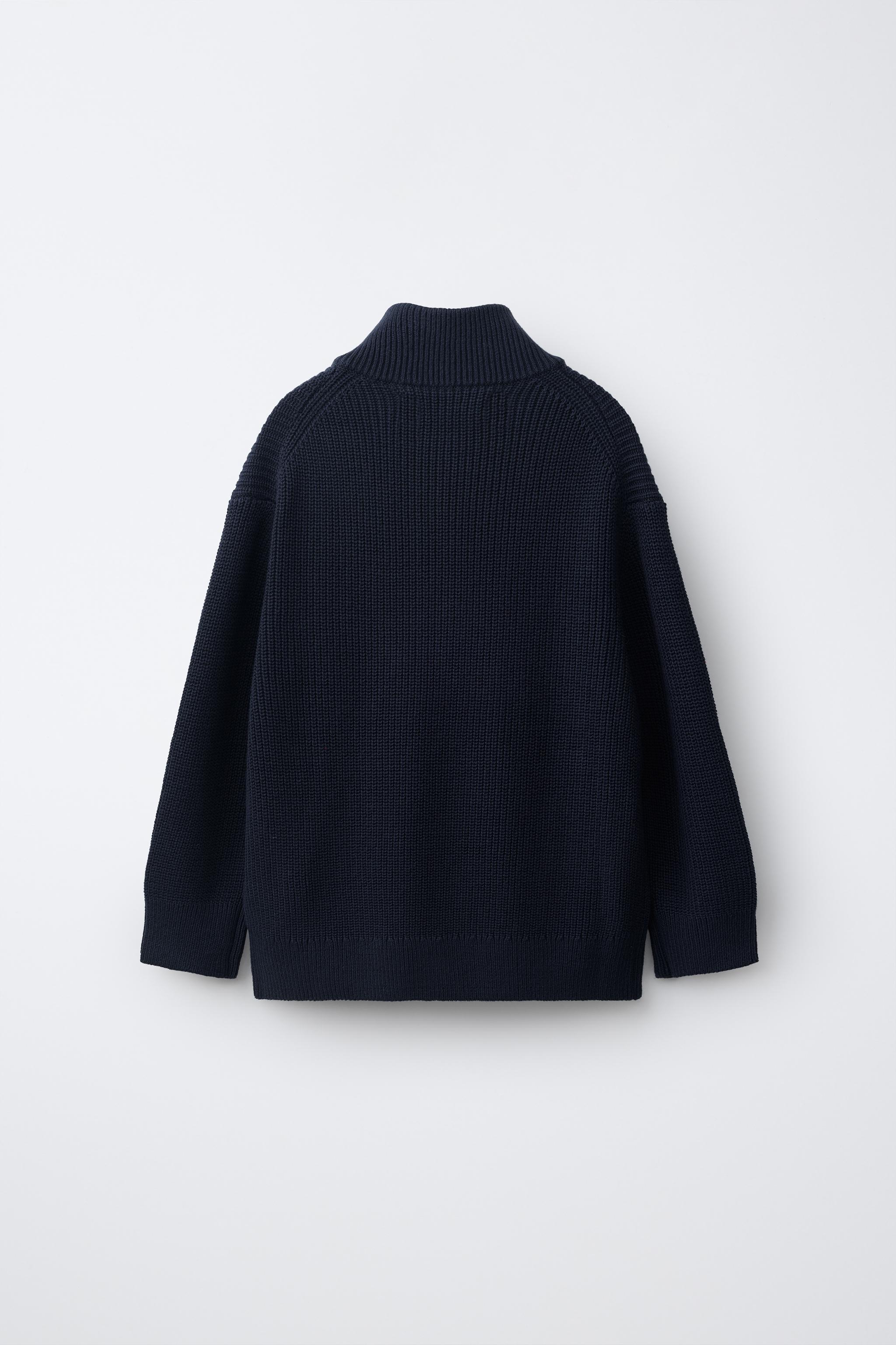 KNIT ZIP-UP JUMPER